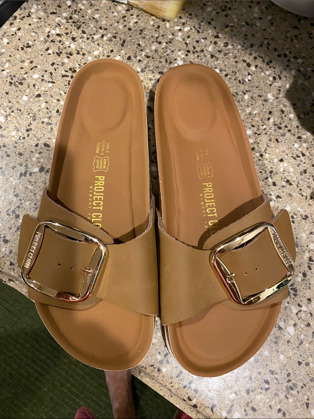 Nwot Project Cloud Mykonos Big Buckle Slide Sandal